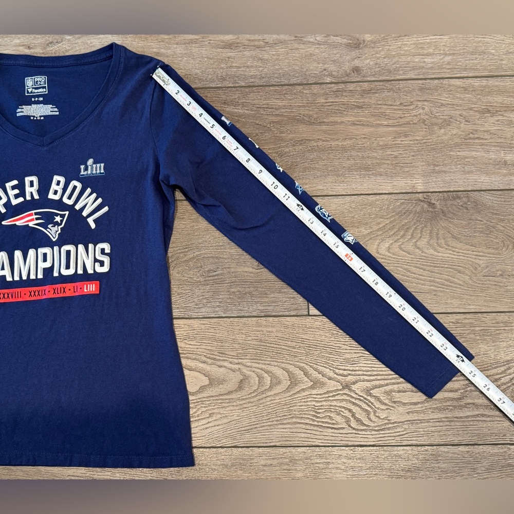 Fanatics NFL 2019 New England Patriots 6x Super Bowl LIII Champions T-Shirt - Picture 6 of 9